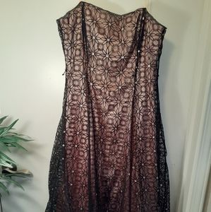 Adrianna Papell Boutique Size 6 Prom Dress Black & Pink